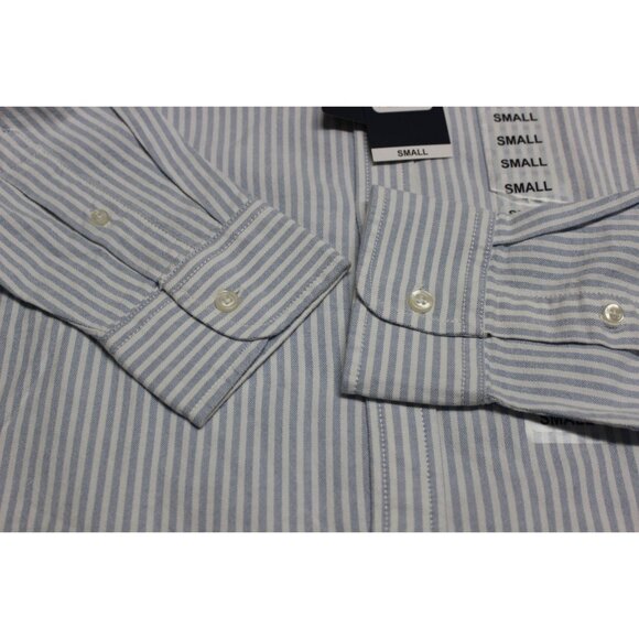 Gap men's striped button down collar classic long sleeve Oxford shirt S - Picture 12 of 12